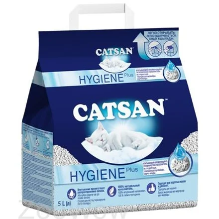 Catsan Hygiene Plus, наполнитель, 5 л